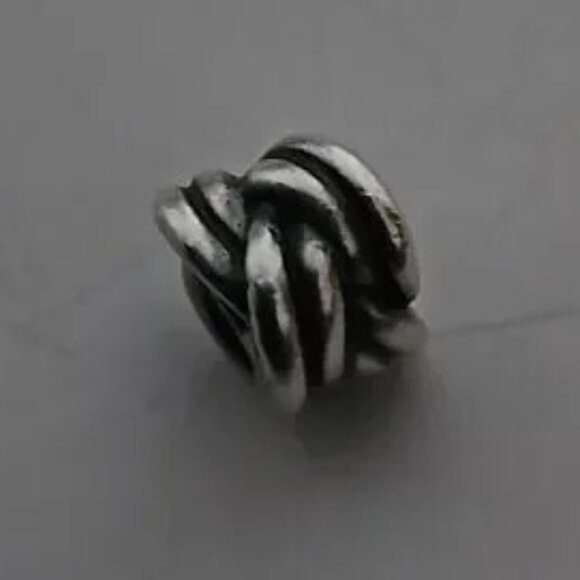 Pandora Twisted Love Knot silver charm authentic - Picture 1 of 6